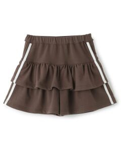 minimal / ミニマル ショート・ハーフ・半端丈パンツ | ミニ裏毛ラインティアードスカパン