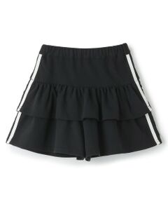 minimal / ミニマル ショート・ハーフ・半端丈パンツ | ミニ裏毛ラインティアードスカパン