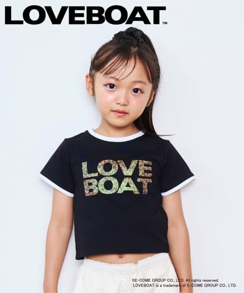 minimal / ミニマル Tシャツ | 【親子リンク】LOVEBOATリンガーTシャツ(黒)