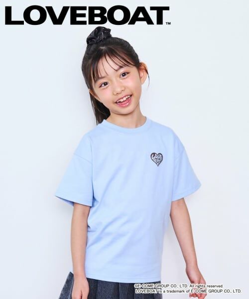 minimal / ミニマル Tシャツ | 【親子リンク】LOVEBOATルーズTシャツ(サックス)