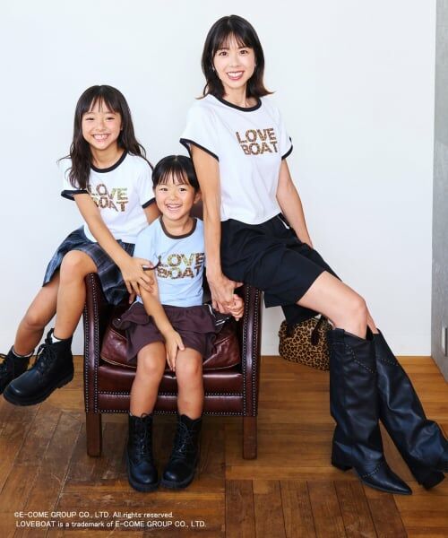 minimal / ミニマル Tシャツ | 【親子リンク】LOVEBOATリンガーTシャツ（レディース） | 詳細2