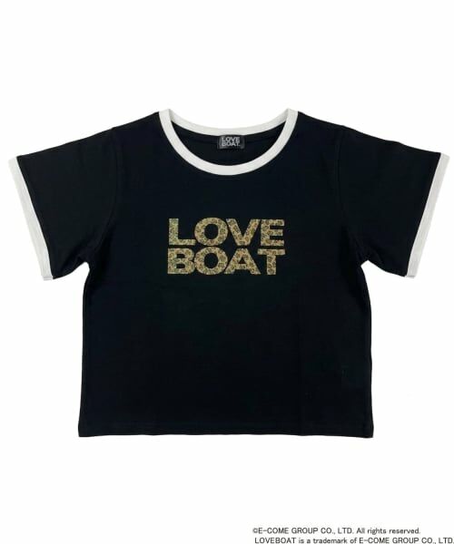 minimal / ミニマル Tシャツ | 【親子リンク】LOVEBOATリンガーTシャツ（レディース）（黒）