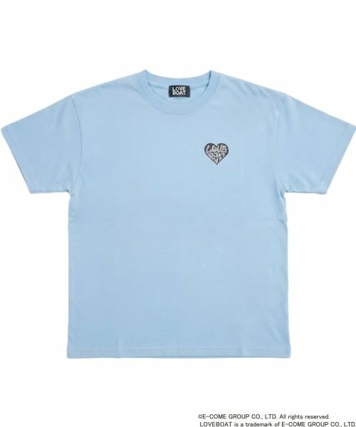 minimal / ミニマル Tシャツ | 【親子リンク】LOVEBOATルーズTシャツ（レディース）（サックス）