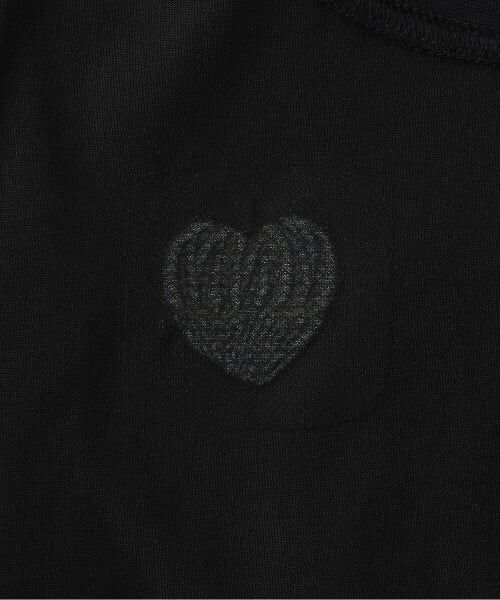 minimal / ミニマル Tシャツ | 【防汚加工】クロップドバックハート袖ライン長袖Tシャツ | 詳細4