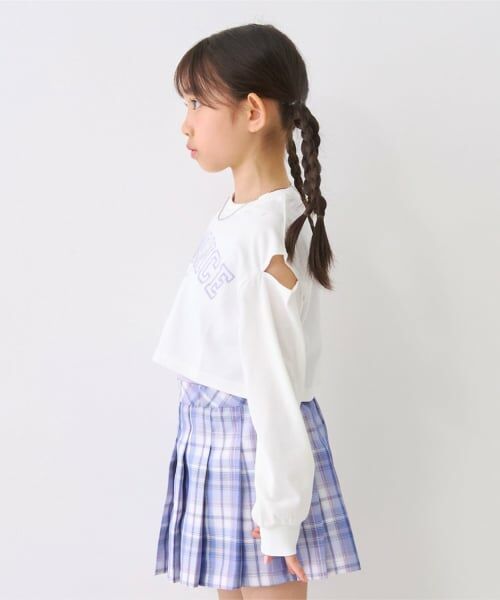 minimal / ミニマル Tシャツ | 【インナーつき】クロップド肩開き長袖Tシャツセット | 詳細1