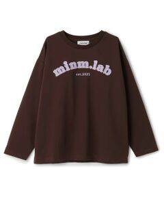 minimal / ミニマル Tシャツ | 【防汚加工】アップリケグラフィック長袖Tシャツ