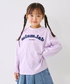minimal / ミニマル Tシャツ | 【防汚加工】アップリケグラフィック長袖Tシャツ