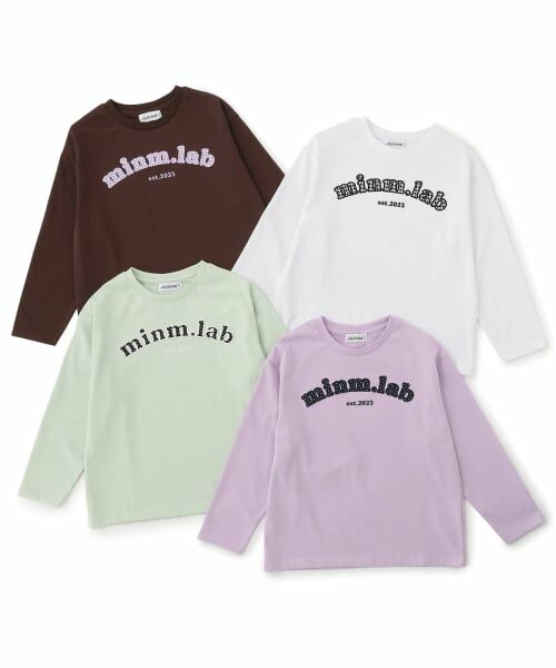 minimal / ミニマル Tシャツ | 【防汚加工】アップリケグラフィック長袖Tシャツ | 詳細10
