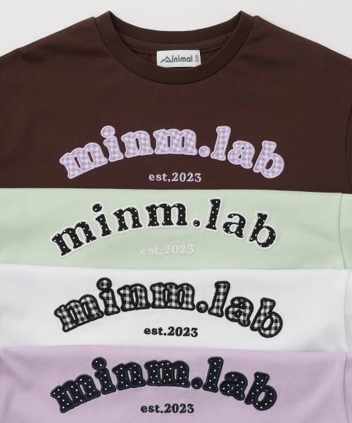 minimal / ミニマル Tシャツ | 【防汚加工】アップリケグラフィック長袖Tシャツ | 詳細6
