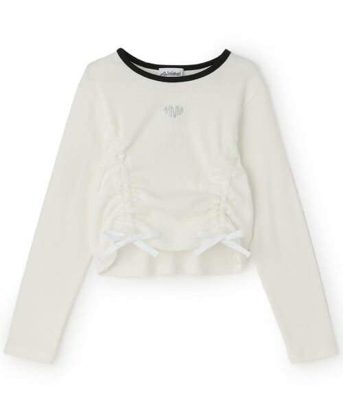 minimal / ミニマル Tシャツ | テレコドロスト長袖Tシャツ(オフ ホワイト)