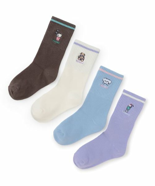 minimal / ミニマル ソックス | 【防臭】アソート刺しゅうリブクルーソックス | 詳細4