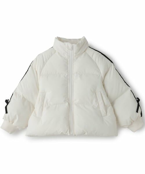 minimal / ミニマル ブルゾン | 【予約商品】袖リボン中綿ブルゾン(オフ ホワイト)