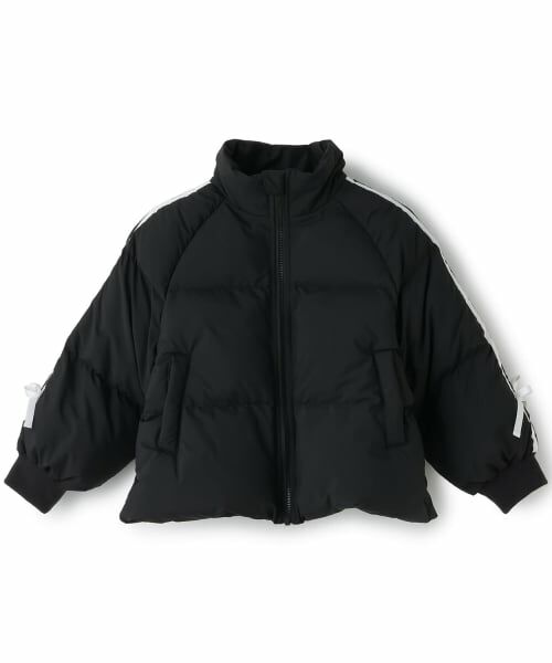 minimal / ミニマル ブルゾン | 【予約商品】袖リボン中綿ブルゾン(黒)