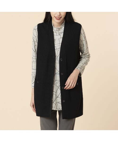 セール Vネックロングニットベスト ベスト Missel ミゼール ファッション通販 タカシマヤファッションスクエア