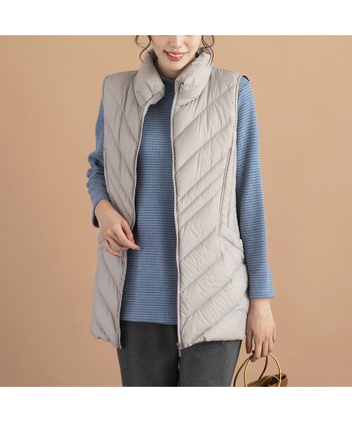 セール 軽量ナイロンタフタダウンベスト ダウンジャケット ベスト Missel ミゼール ファッション通販 タカシマヤファッションスクエア