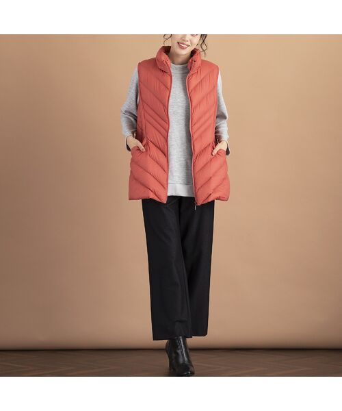 セール 軽量ナイロンタフタダウンベスト ダウンジャケット ベスト Missel ミゼール ファッション通販 タカシマヤファッションスクエア
