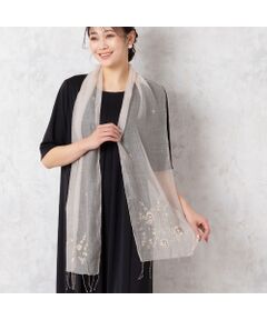 missel / ミゼール マフラー・ショール・スヌード・ストール | ビーズフラワー刺繍ストール