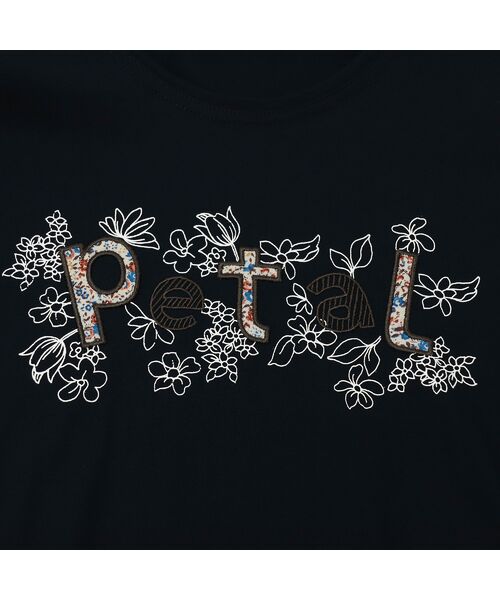 missel / ミゼール カットソー | Petal刺繍 ラウンドヘムTシャツ | 詳細12