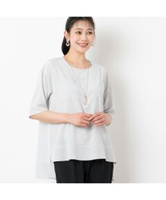 Soalon バックへムシフォンプルオーバー