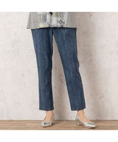 missel / ミゼール その他パンツ | 【洗える】デニム柄　オールゴムストレッチパンツ