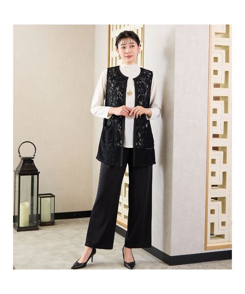 missel / ミゼール その他パンツ | 【人気アイテム・洗える・セットアップ可能】プルリ ワイドストレートパンツ | 詳細10