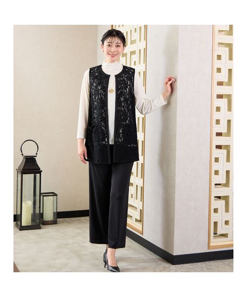 missel / ミゼール その他パンツ | 【人気アイテム・洗える・セットアップ可能】プルリ ワイドストレートパンツ | 詳細11