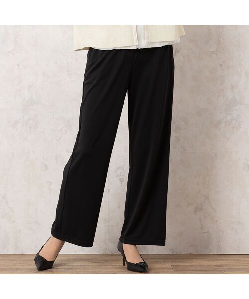 missel / ミゼール その他パンツ | 【人気アイテム・洗える・セットアップ可能】プルリ ワイドストレートパンツ | 詳細4