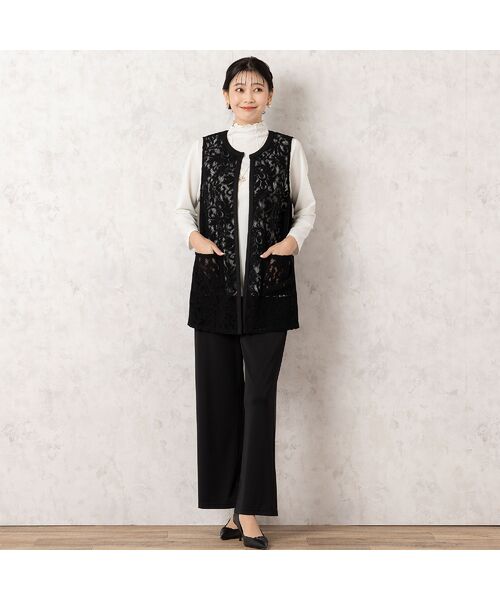 missel / ミゼール その他パンツ | 【人気アイテム・洗える・セットアップ可能】プルリ ワイドストレートパンツ | 詳細8