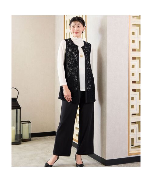 missel / ミゼール その他パンツ | 【人気アイテム・洗える・セットアップ可能】プルリ ワイドストレートパンツ | 詳細9