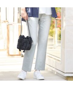 高身長 ストレッチ裏フリースセミワイドパンツ（選べる2