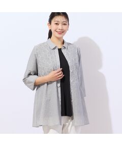 AMBIDEX Store 〇うつわ好きなお宅 チュールコード刺繍ブラウス