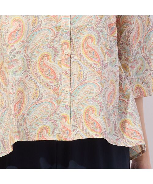 missel / ミゼール シャツ・ブラウス | 【洗える・綿100%】リバティプリント Aラインシャツ | 詳細3