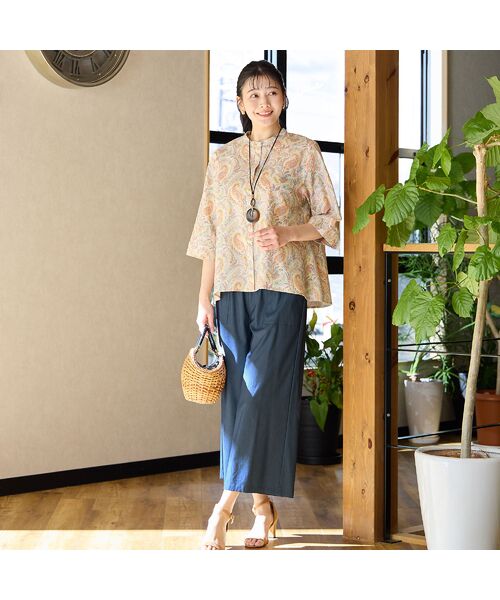 missel / ミゼール シャツ・ブラウス | 【洗える・綿100%】リバティプリント Aラインシャツ | 詳細7