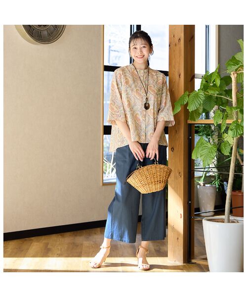 missel / ミゼール シャツ・ブラウス | 【洗える・綿100%】リバティプリント Aラインシャツ | 詳細8