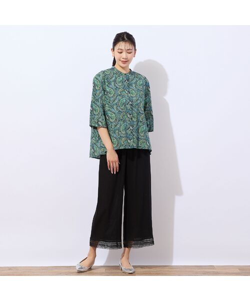 missel / ミゼール シャツ・ブラウス | 【洗える・綿100%】リバティプリント Aラインシャツ | 詳細15