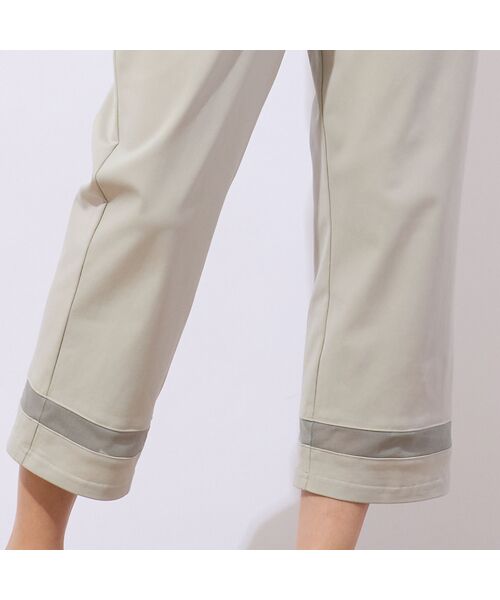 missel / ミゼール ショート・ハーフ・半端丈パンツ | 【洗える・UVケア・接触冷感】裾シアーデザイン クロップドパンツ | 詳細4