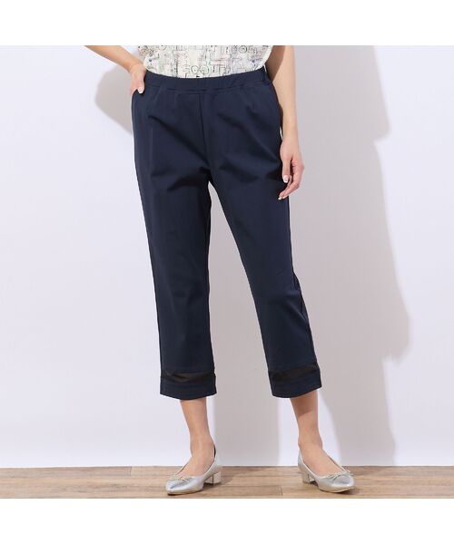 missel / ミゼール ショート・ハーフ・半端丈パンツ | 【洗える・UVケア・接触冷感】裾シアーデザイン クロップドパンツ | 詳細11