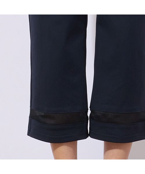 missel / ミゼール ショート・ハーフ・半端丈パンツ | 【洗える・UVケア・接触冷感】裾シアーデザイン クロップドパンツ | 詳細12