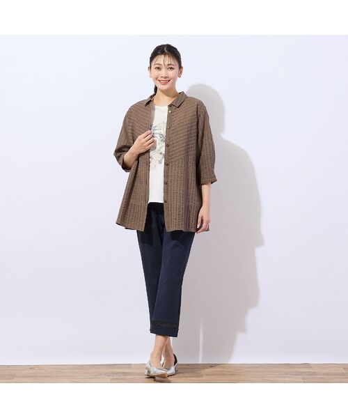 missel / ミゼール ショート・ハーフ・半端丈パンツ | 【洗える・UVケア・接触冷感】裾シアーデザイン クロップドパンツ | 詳細15