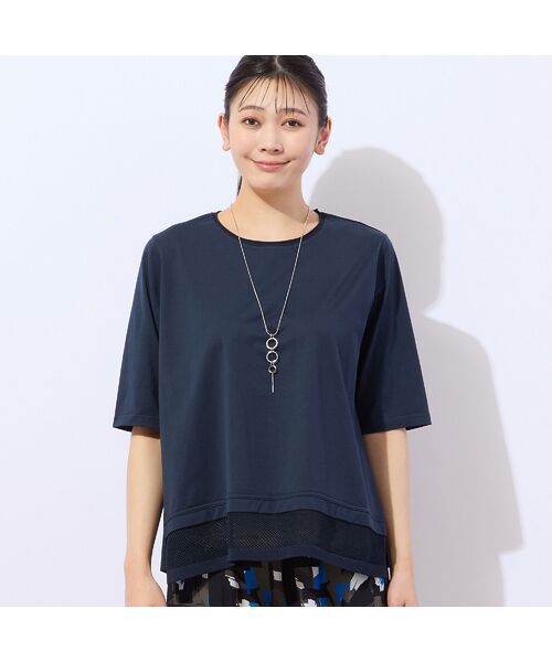 新品、タグ付き！ゆったりめ44【レオナール】コットンカットソー 新品、タグ付き！ゆったりめ44【レオナール】コットンカットソー