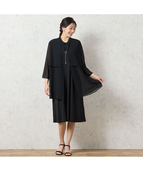 missel / ミゼール ミニ丈・ひざ丈ワンピース | 【洗える・イージーケア】ノースリーブ Aラインワンピース | 詳細11