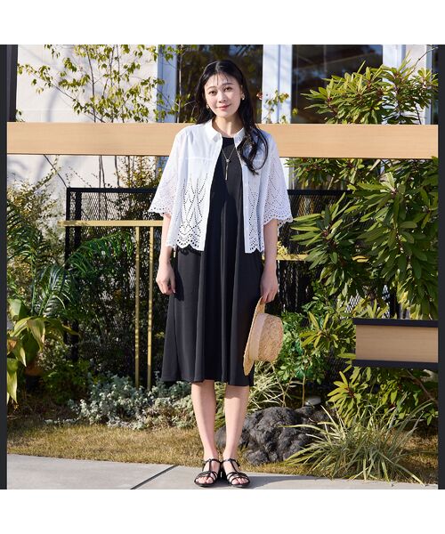 missel / ミゼール ミニ丈・ひざ丈ワンピース | 【洗える・イージーケア】ノースリーブ Aラインワンピース | 詳細13