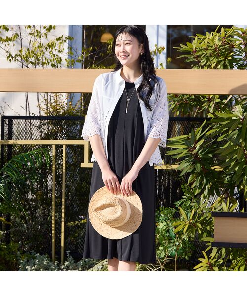 missel / ミゼール ミニ丈・ひざ丈ワンピース | 【洗える・イージーケア】ノースリーブ Aラインワンピース | 詳細14