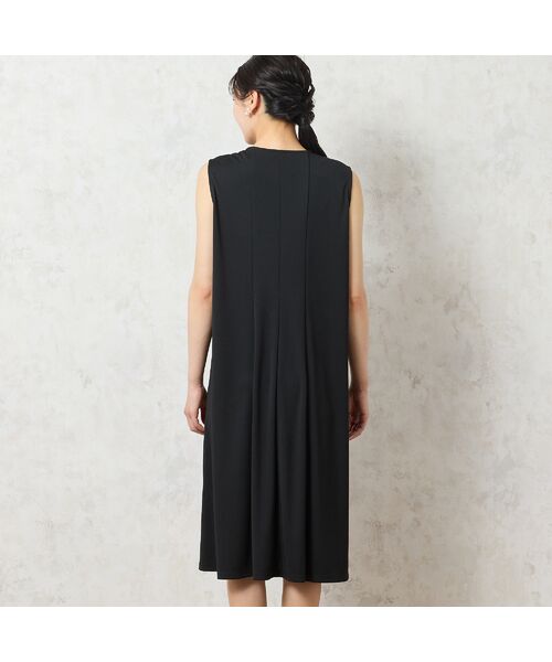 missel / ミゼール ミニ丈・ひざ丈ワンピース | 【洗える・イージーケア】ノースリーブ Aラインワンピース | 詳細2