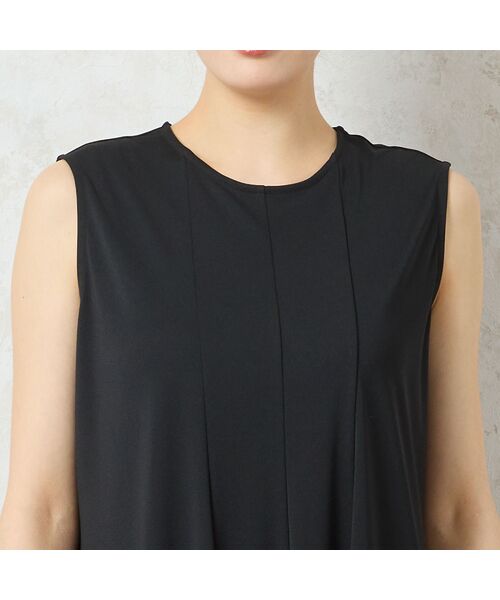 missel / ミゼール ミニ丈・ひざ丈ワンピース | 【洗える・イージーケア】ノースリーブ Aラインワンピース | 詳細4