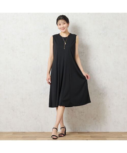 missel / ミゼール ミニ丈・ひざ丈ワンピース | 【洗える・イージーケア】ノースリーブ Aラインワンピース | 詳細6
