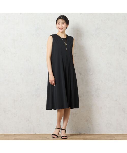 missel / ミゼール ミニ丈・ひざ丈ワンピース | 【洗える・イージーケア】ノースリーブ Aラインワンピース | 詳細7