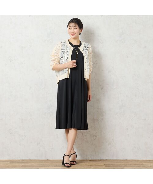 missel / ミゼール ミニ丈・ひざ丈ワンピース | 【洗える・イージーケア】ノースリーブ Aラインワンピース | 詳細8