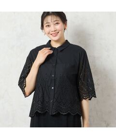 missel / ミゼール シャツ・ブラウス | 【洗える】アイレットレースシャツ