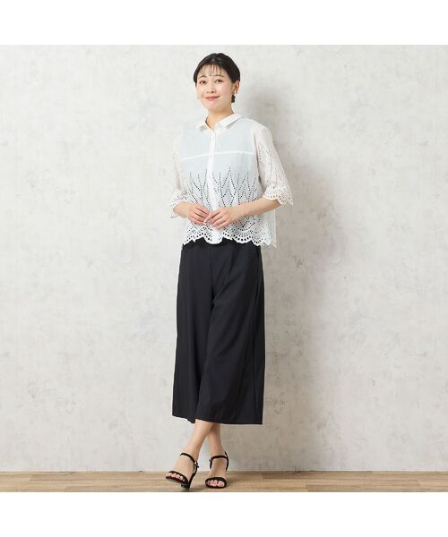 missel / ミゼール シャツ・ブラウス | 【洗える】アイレットレースシャツ | 詳細3